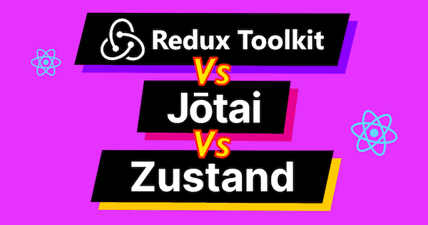 redux-toolkit vs jotai vs zustand graphic